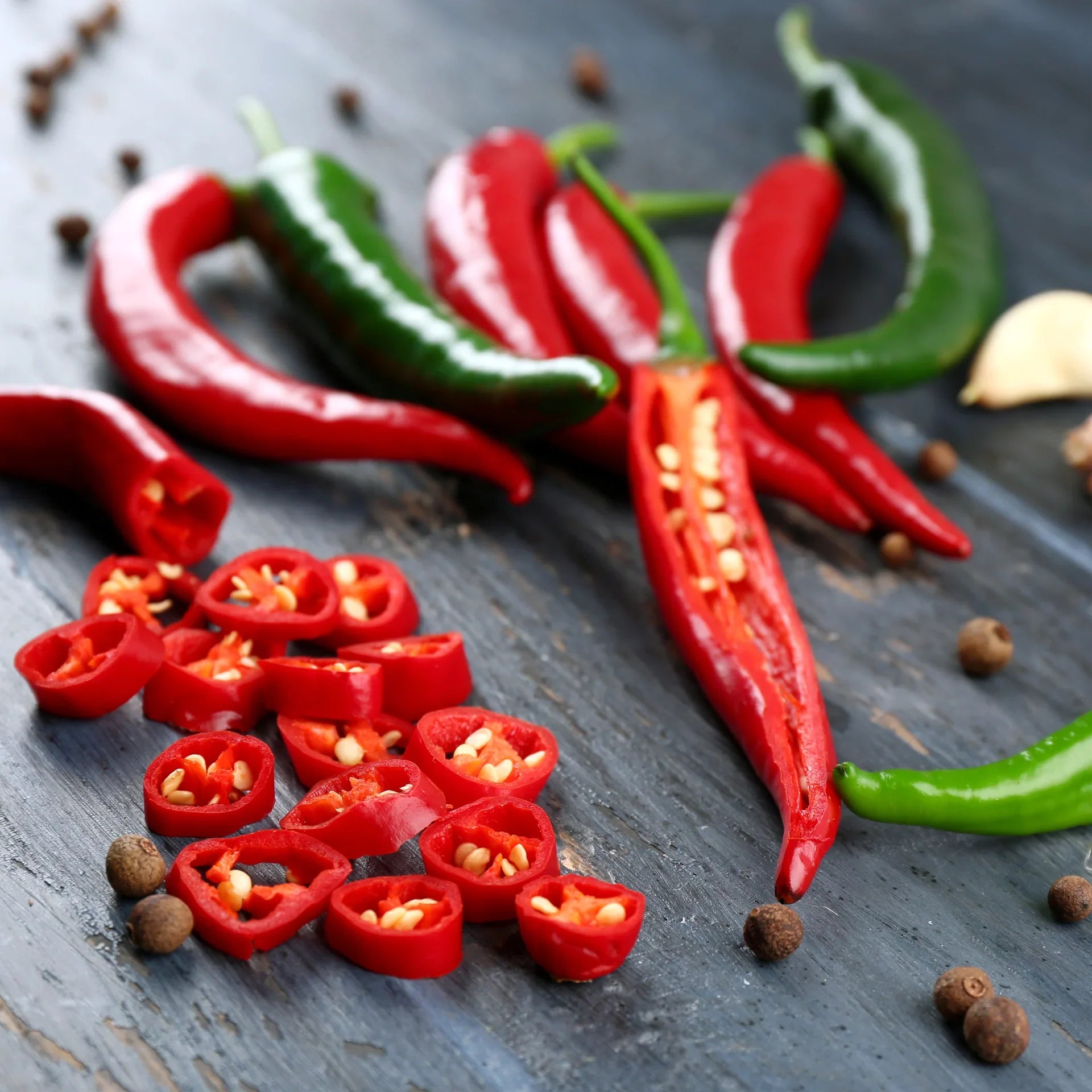 Light: Full sun. Fruit size: 5 to 6 inches. Matures: 70 to 75 days. Plant spacing: 12 to 18 inches apart. Plant size: 18 to 24 inches tall. Scoville heat units: 30,000 to 50,000 (hot). This very hot pepper is the prime ingredient in Cayenne pepper, which is made when the dried peppers are ground into powder. This is also the favored spice of Creole and Cajun cuisine used to give gumbo and crayfish dishes their punch. Thin-walled, skinny, wrinkled fruits are 5 to 6 Inches long and very hot. However, they wi